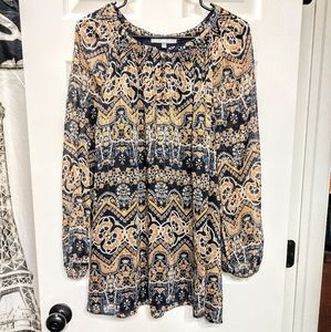 Daniel Rainn Women's Cotton Blend Floral Top Blouse Size 3X